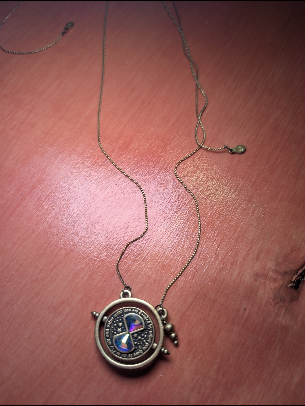 Alex and Ani Harry Potter Time Turner Necklace Gold Tone
